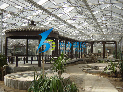 山東臨沂湯頭鎮生態餐廳 PC耐力板